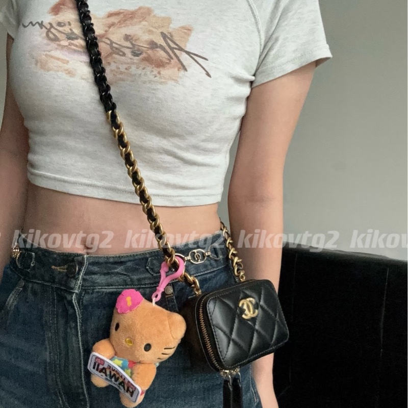 Chanel 香奈兒22s 黑金相機-8