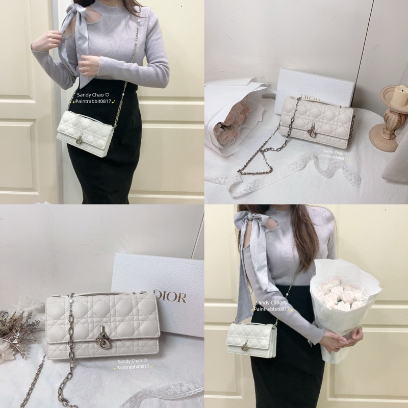 ෆ Dior Miss Dior Woc珍珠鏈條包-0