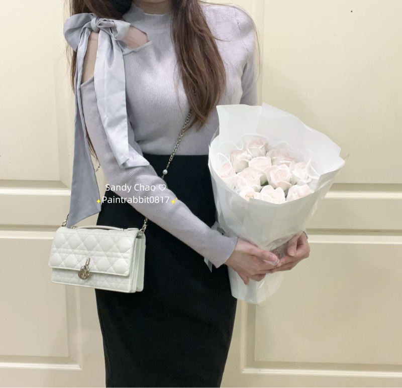 ෆ Dior Miss Dior Woc珍珠鏈條包-4