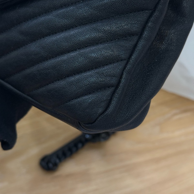 YSL COLLEGE 黑釦學院包-4