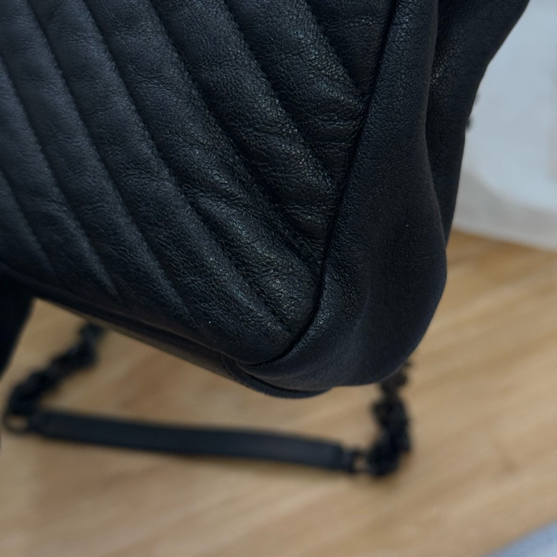 YSL COLLEGE 黑釦學院包-6