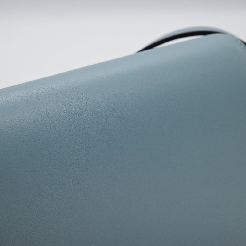 （ 很新很美 💙多分層）Salvatore Ferragamo 菲拉格慕 Joanne 淺藍色 光面小牛皮 翻蓋包 斜背包 風琴包-7