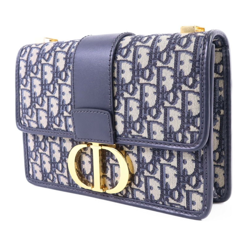 Dior 帆布Montaigne 30金扣肩背袋-2