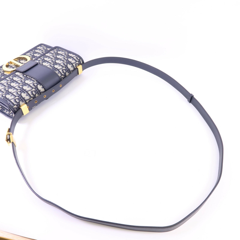 Dior 帆布Montaigne 30金扣肩背袋-4