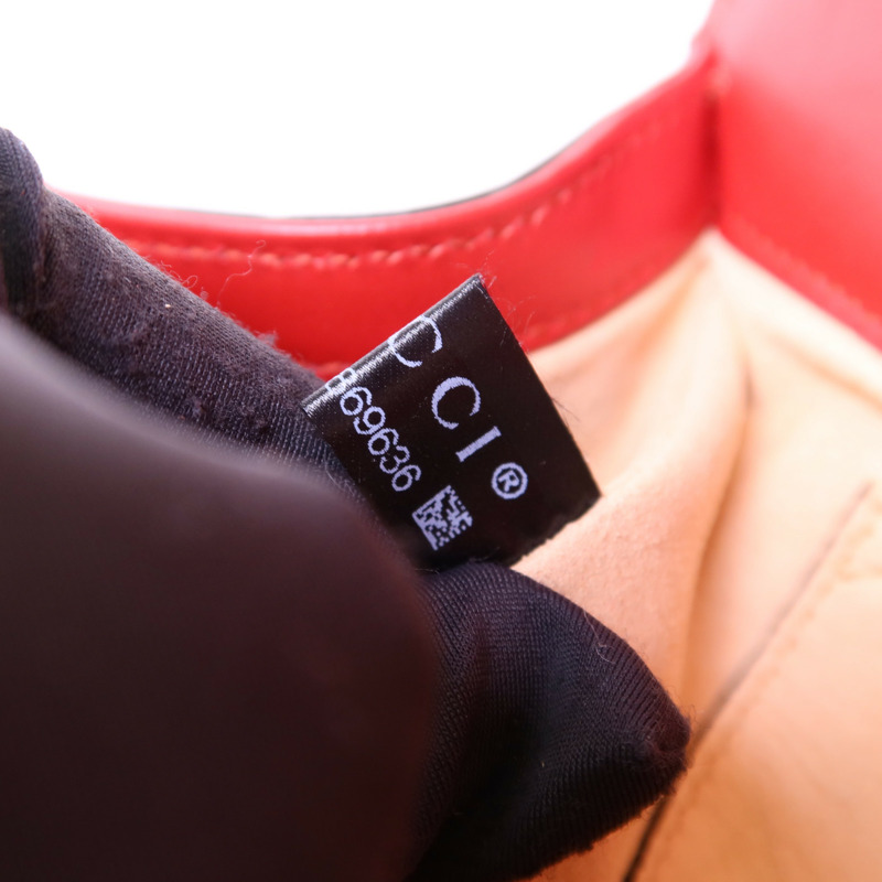 GUCCI 牛皮皮革Padlock GG金扣鏈帶肩背袋-9