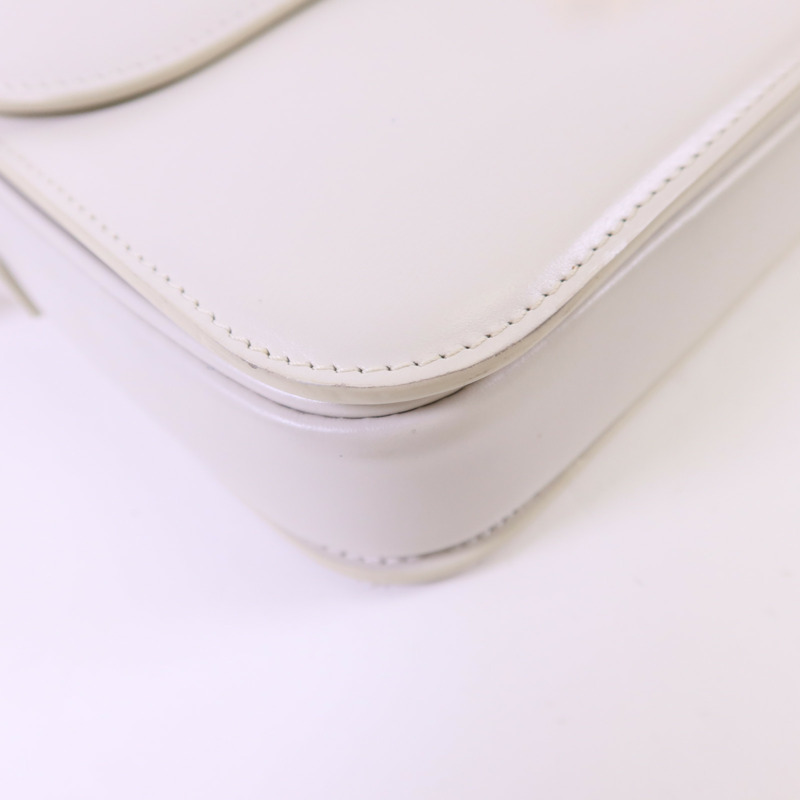 CELINE 牛皮皮革Teen Triomphe金扣肩背袋-13