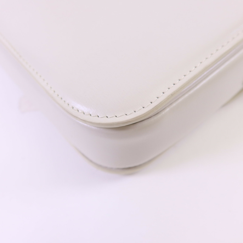 CELINE 牛皮皮革Teen Triomphe金扣肩背袋-14