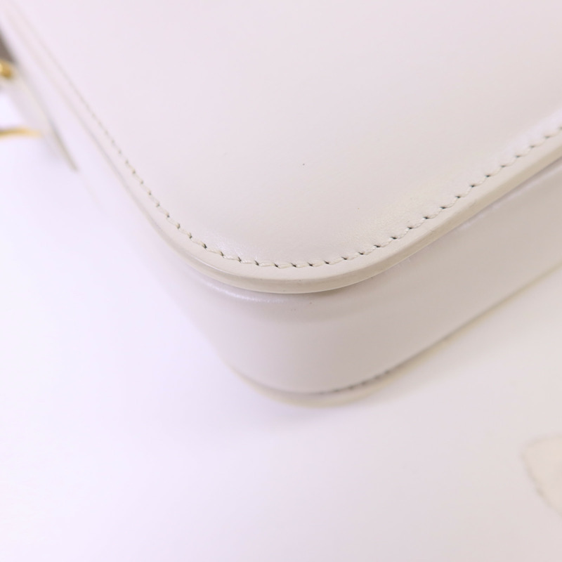 CELINE 牛皮皮革Teen Triomphe金扣肩背袋-15