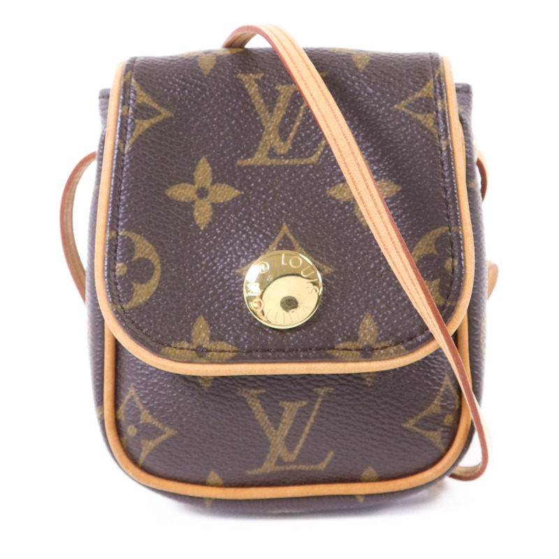 LOUIS VUITTON Monogram Pochette Cancun金扣肩背袋-0