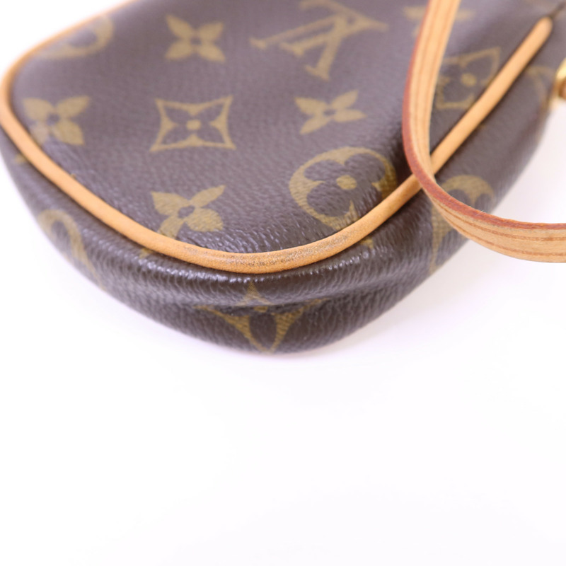 LOUIS VUITTON Monogram Pochette Cancun金扣肩背袋-13