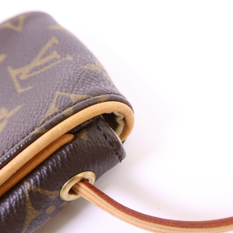 LOUIS VUITTON Monogram Pochette Cancun金扣肩背袋-16