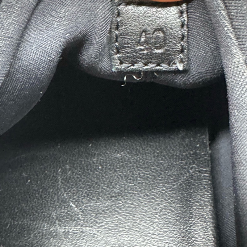 98新 Hermes/愛馬仕 黑色拼皮紅藍底運動鞋 40碼-6