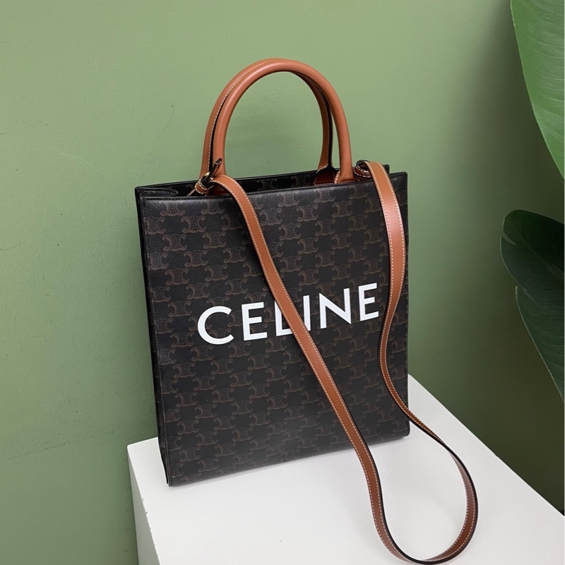 Celine赛琳老花托特包-0
