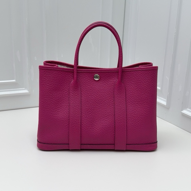 愛馬仕Hermes花園30手拎包，玫瑰紫色-1