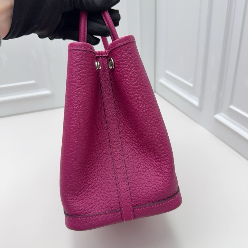 愛馬仕Hermes花園30手拎包，玫瑰紫色-4