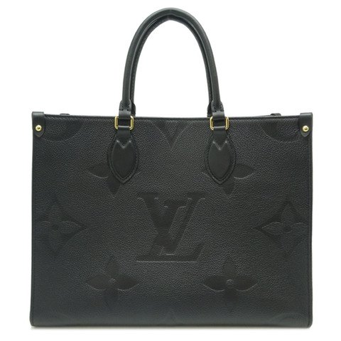 路易威登 On the Go MM 單肩包 M45595 Monogram Empreinte Noir（黑色）男女款
