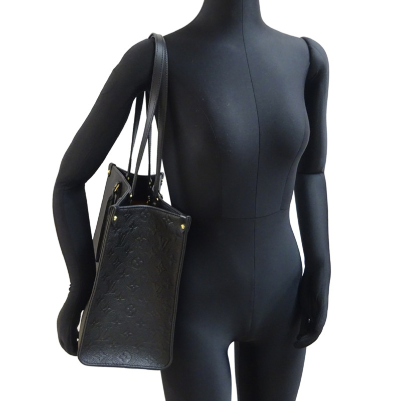 路易威登 On the Go MM 單肩包 M45595 Monogram Empreinte Noir（黑色）男女款-8