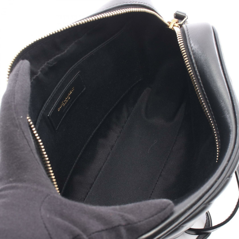 SAINT LAURENT PARIS LOU Monogram 相機斜背包 黑色皮革-2