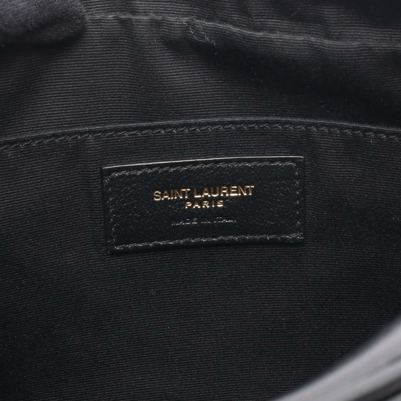 SAINT LAURENT PARIS LOU Monogram 相機斜背包 黑色皮革-3