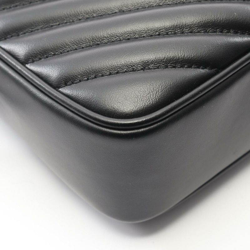 SAINT LAURENT PARIS LOU Monogram 相機斜背包 黑色皮革-5