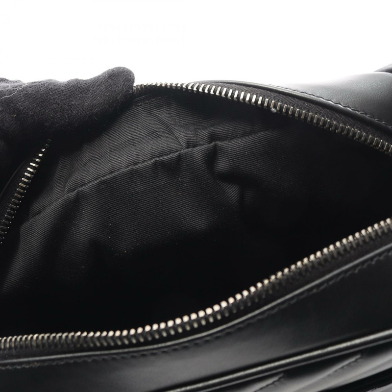 SAINT LAURENT PARIS LOU Monogram 相機斜背包 黑色皮革-7