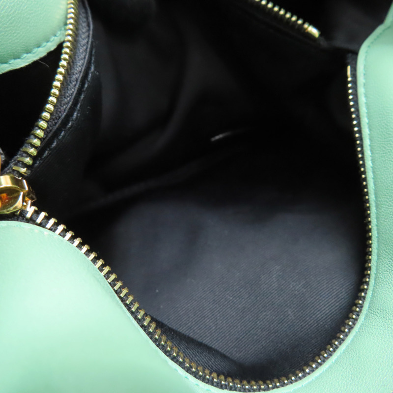 綠色 羊毛 羊皮 LouLou Puffer 肩背包【SAINT LAURENT YSL 聖羅蘭】 577476-6