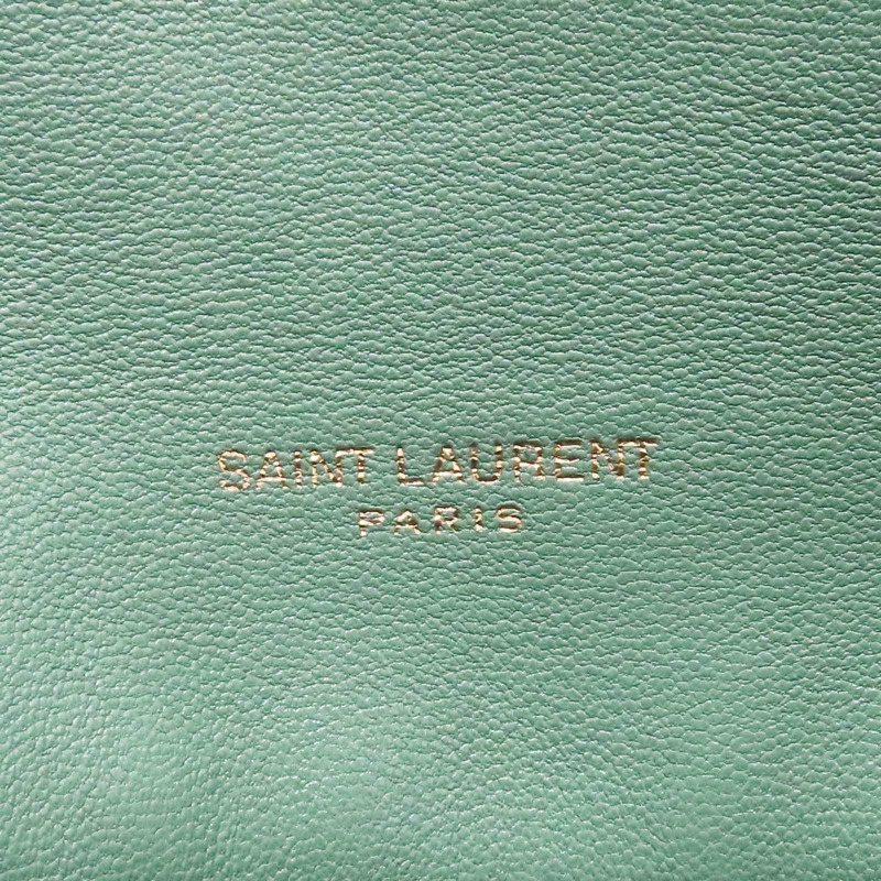 綠色 羊毛 羊皮 LouLou Puffer 肩背包【SAINT LAURENT YSL 聖羅蘭】 577476-9