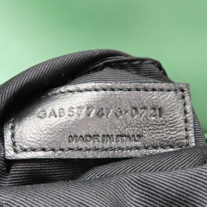 綠色 羊毛 羊皮 LouLou Puffer 肩背包【SAINT LAURENT YSL 聖羅蘭】 577476-10