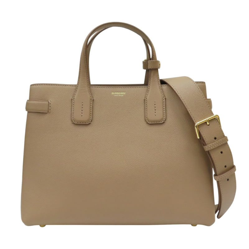 淺褐色 牛皮 Banner 兩用包【BURBERRY 巴寶莉】 8068550-0
