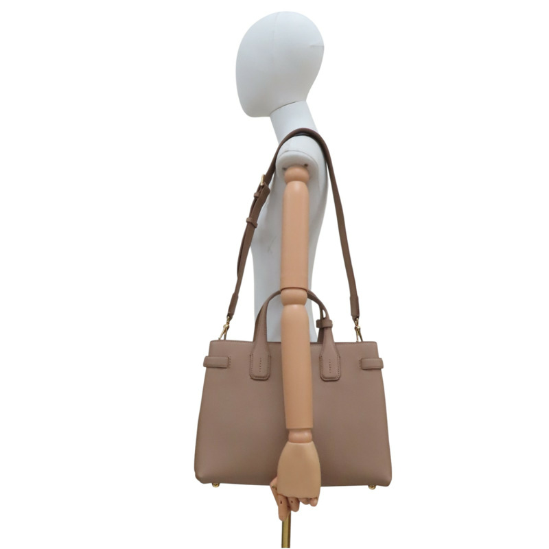 淺褐色 牛皮 Banner 兩用包【BURBERRY 巴寶莉】 8068550-10