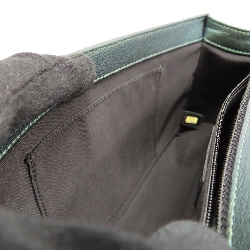 綠色 Iridescent 菱格紋 牛皮 BOY 28 鍊帶肩背包【CHANEL 香奈兒】 A67086-5