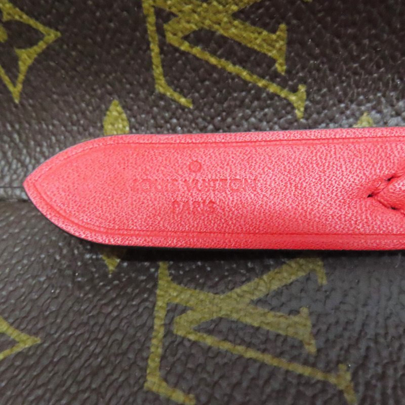 棕色 原花 帆布 紅色牛皮 NeoNoe MM 水桶包 肩背包【LOUIS VUITTON LV 路易威登】 M44021-6