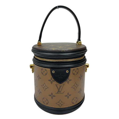棕色 原花 Reverse 帆布 Cannes 手提包【LOUIS VUITTON LV 路易威登】 M43986