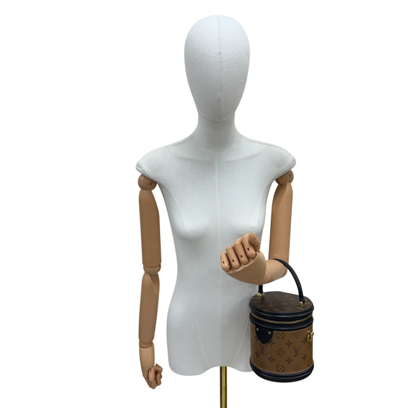 棕色 原花 Reverse 帆布 Cannes 手提包【LOUIS VUITTON LV 路易威登】 M43986-9