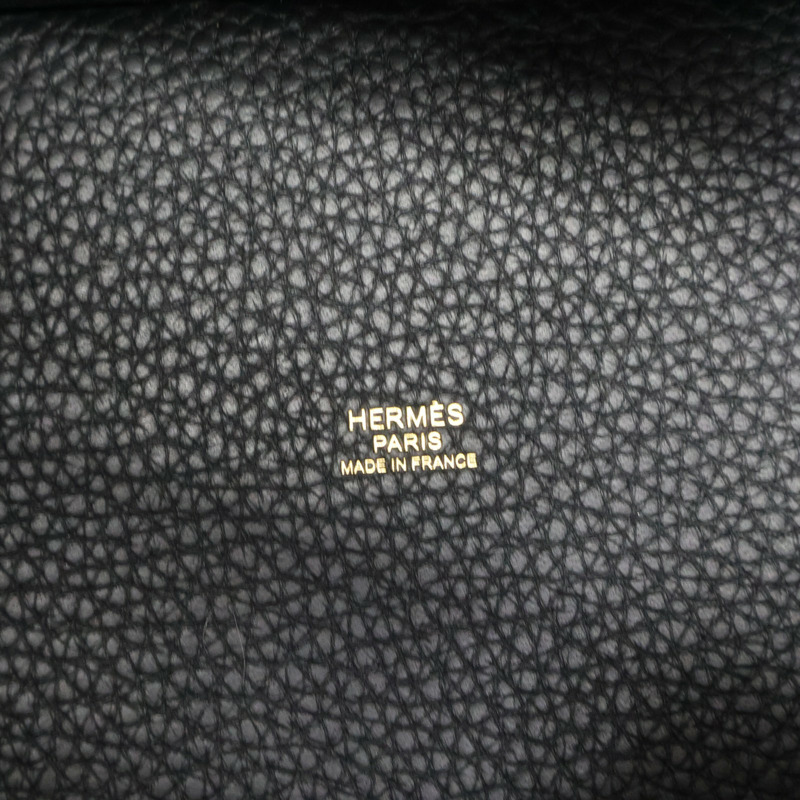 黑色 Taurillon牛皮 Picotin Lock 18 手提包 B刻 金釦【HERMES 愛馬仕】 H056289CC89-5