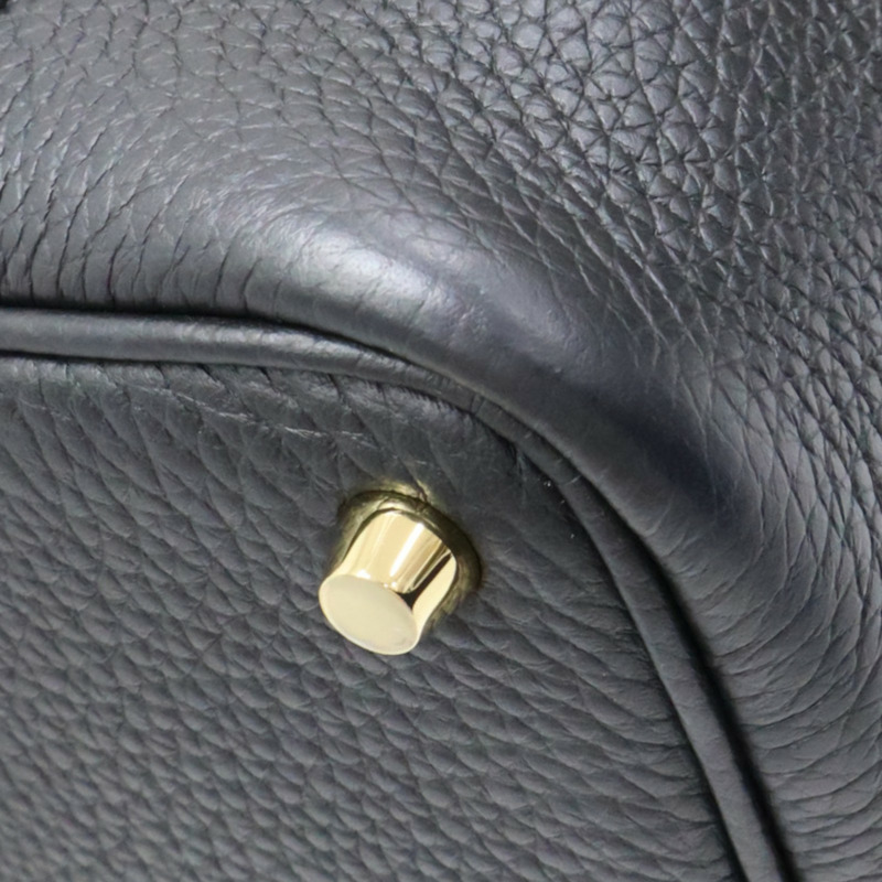 黑色 Taurillon牛皮 Picotin Lock 18 手提包 B刻 金釦【HERMES 愛馬仕】 H056289CC89-9