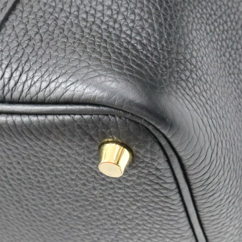 黑色 Taurillon牛皮 Picotin Lock 18 手提包 B刻 金釦【HERMES 愛馬仕】 H056289CC89-10