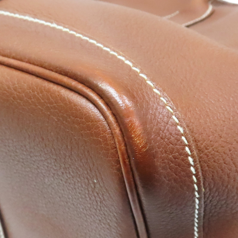 棕色 Negonda牛皮 Garden Party 36 手提包 口K刻【HERMES 愛馬仕】 H051568CK-11