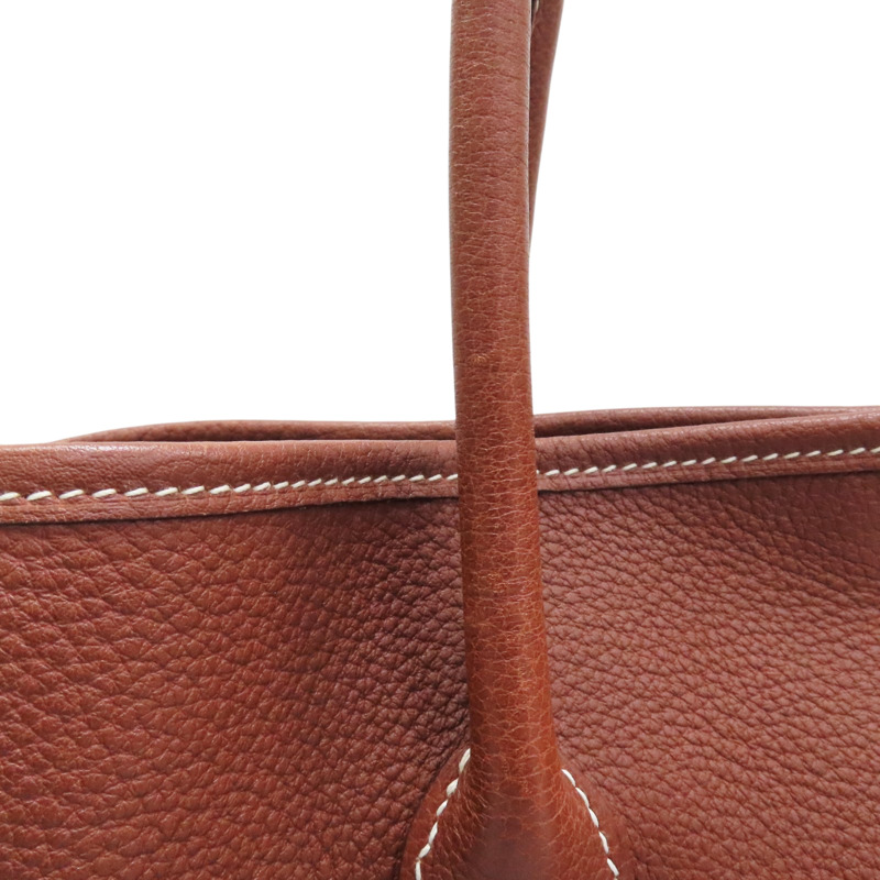 棕色 Negonda牛皮 Garden Party 36 手提包 口K刻【HERMES 愛馬仕】 H051568CK-16
