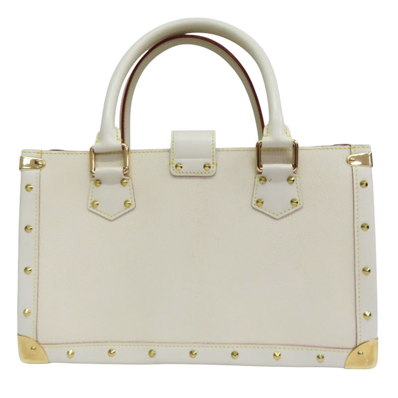 白色 Suhali 牛皮 Le Fabuleux 手提包【LOUIS VUITTON LV 路易威登】 M91815-1