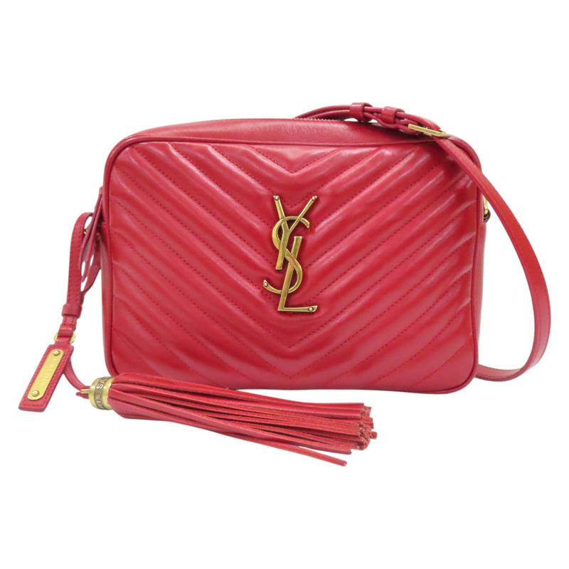 紅色 牛皮 Lou Camera Bag 肩背包【SAINT LAURENT YSL 聖羅蘭】 GUS520534-0