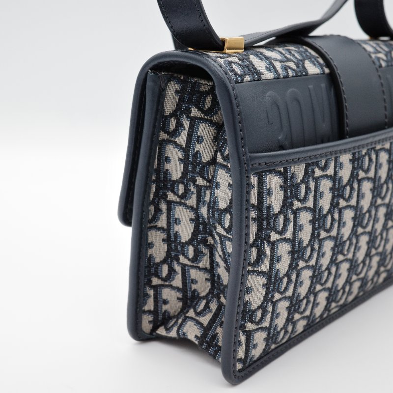 Dior迪奧30 Montaigne 蒙田 藍色老花 帆布 肩背包 斜背包 蒙田包-7