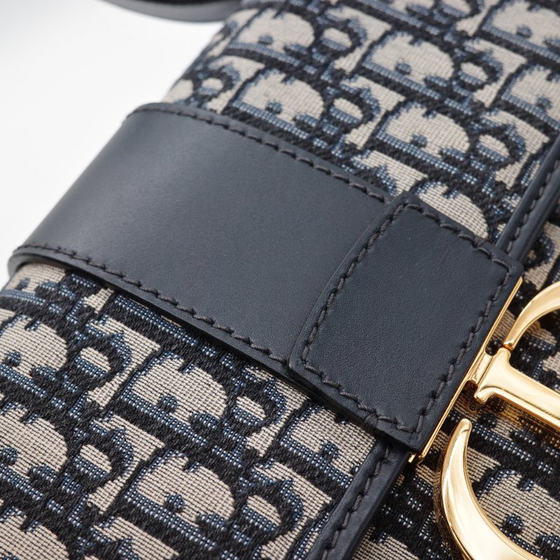 Dior迪奧30 Montaigne 蒙田 藍色老花 帆布 肩背包 斜背包 蒙田包-13