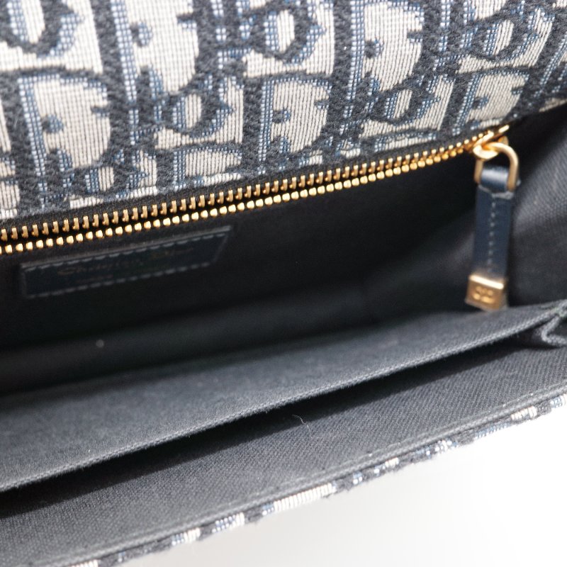 Dior迪奧30 Montaigne 蒙田 藍色老花 帆布 肩背包 斜背包 蒙田包-17