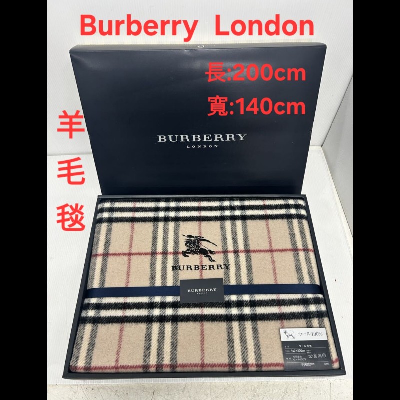 原價6萬／全新未使用／真品／Burberry London 羊毛毯／200×140cm-0