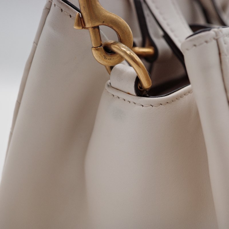 Gucci古馳GG Marmont 奶油白 小牛皮 手提包 馬蒙托特包-6