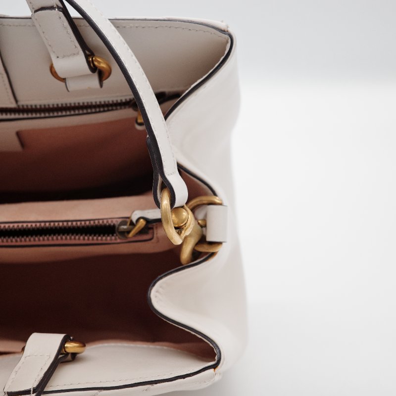 Gucci古馳GG Marmont 奶油白 小牛皮 手提包 馬蒙托特包-14