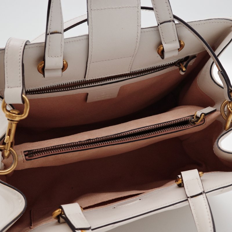 Gucci古馳GG Marmont 奶油白 小牛皮 手提包 馬蒙托特包-15