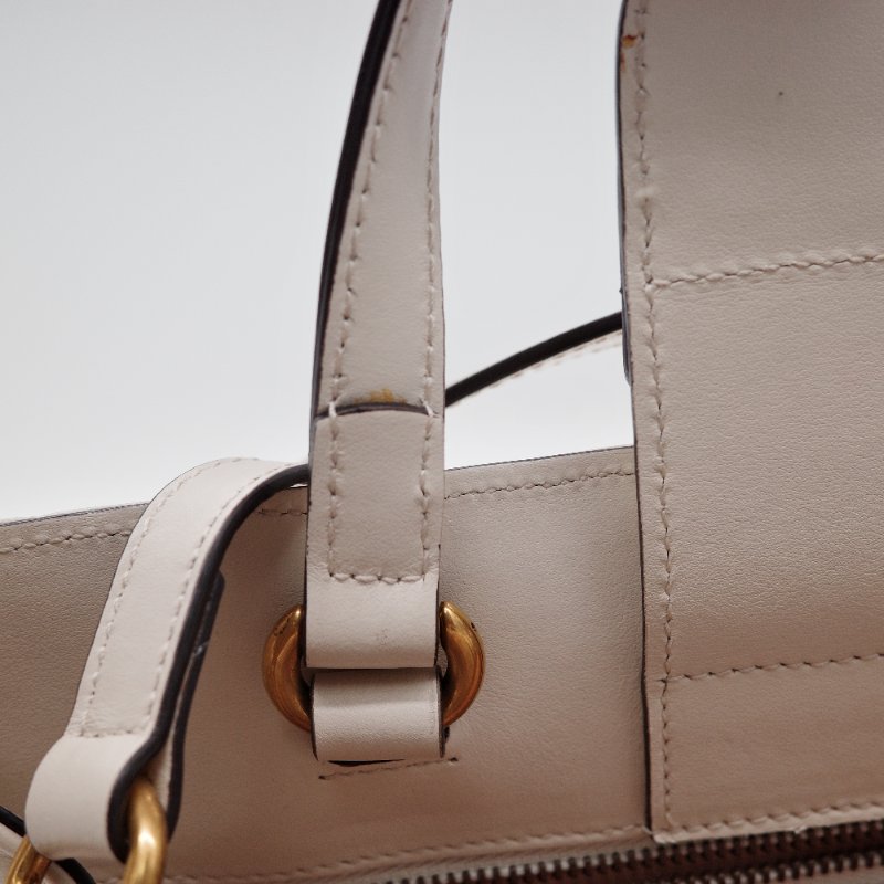 Gucci古馳GG Marmont 奶油白 小牛皮 手提包 馬蒙托特包-16