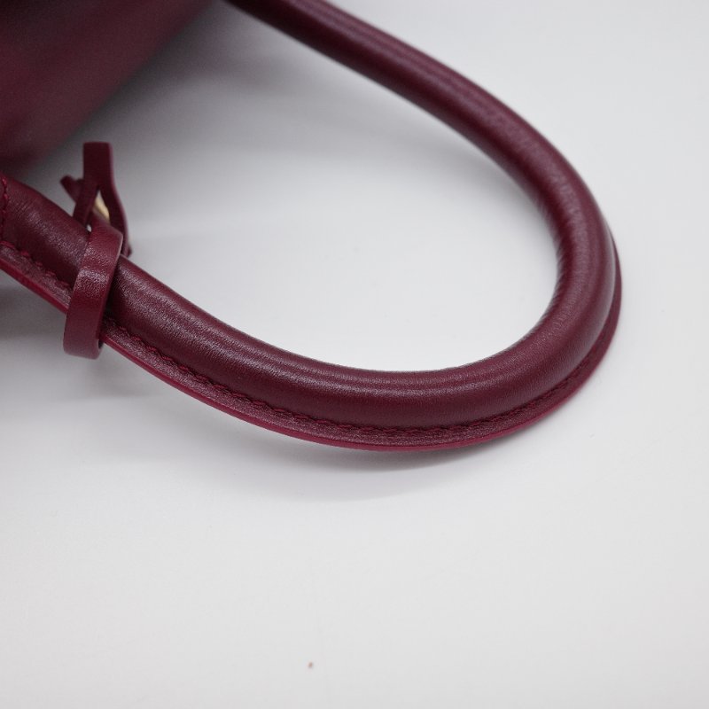 Delvaux德爾沃 Brillant Box 紅色 小牛皮 迷你手提包 肩背包-8